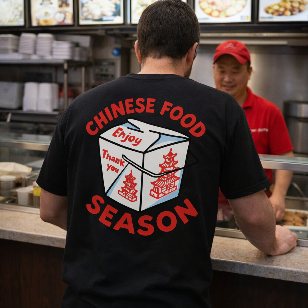 Chinese Food Season T-shirt (black)