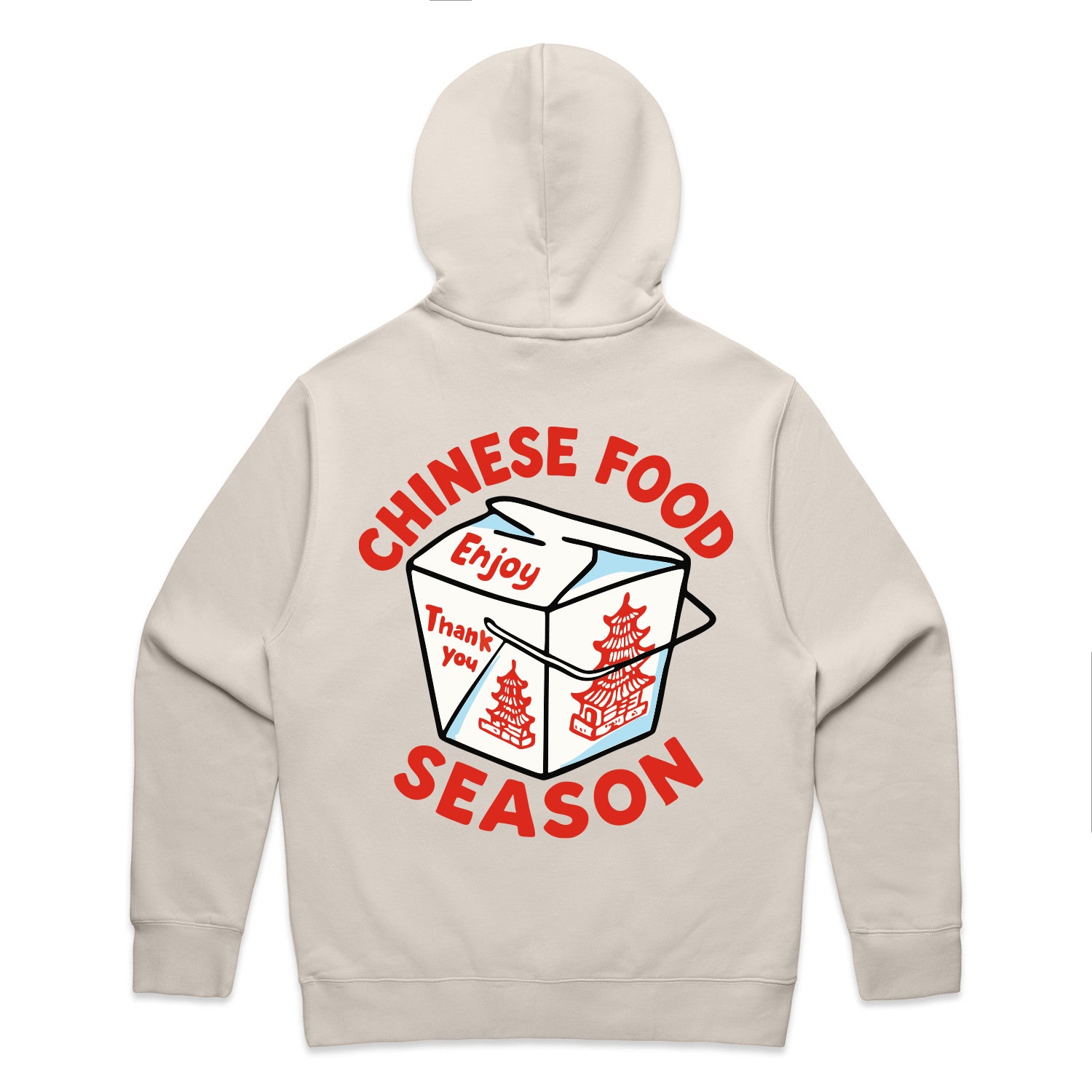Chinese Food Season Hoodie (ivory)
