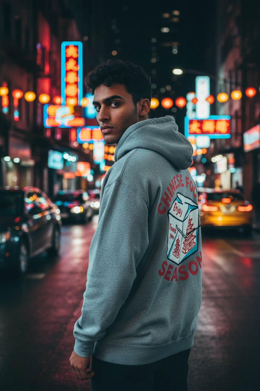 Chinese Food Season Hoodie (grey)