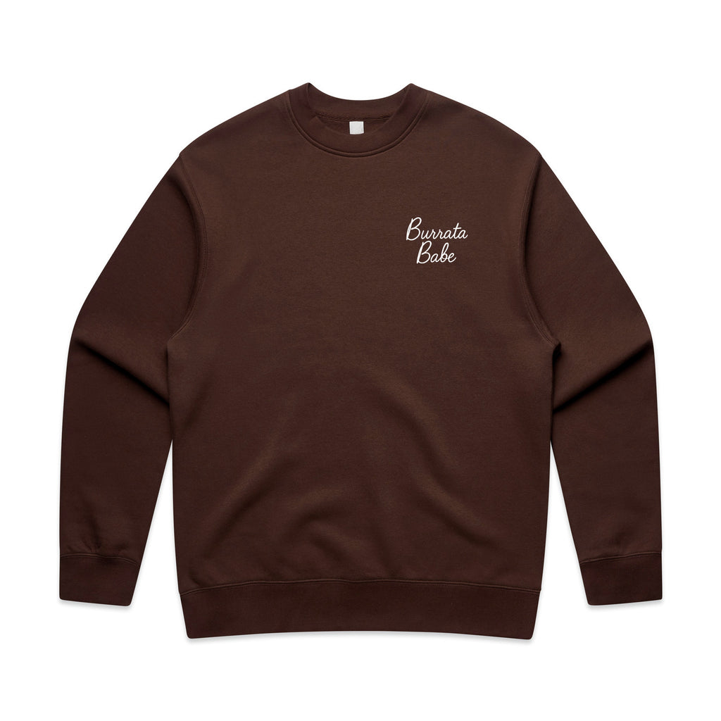 Burrata Babe Essential Crewneck (brown)