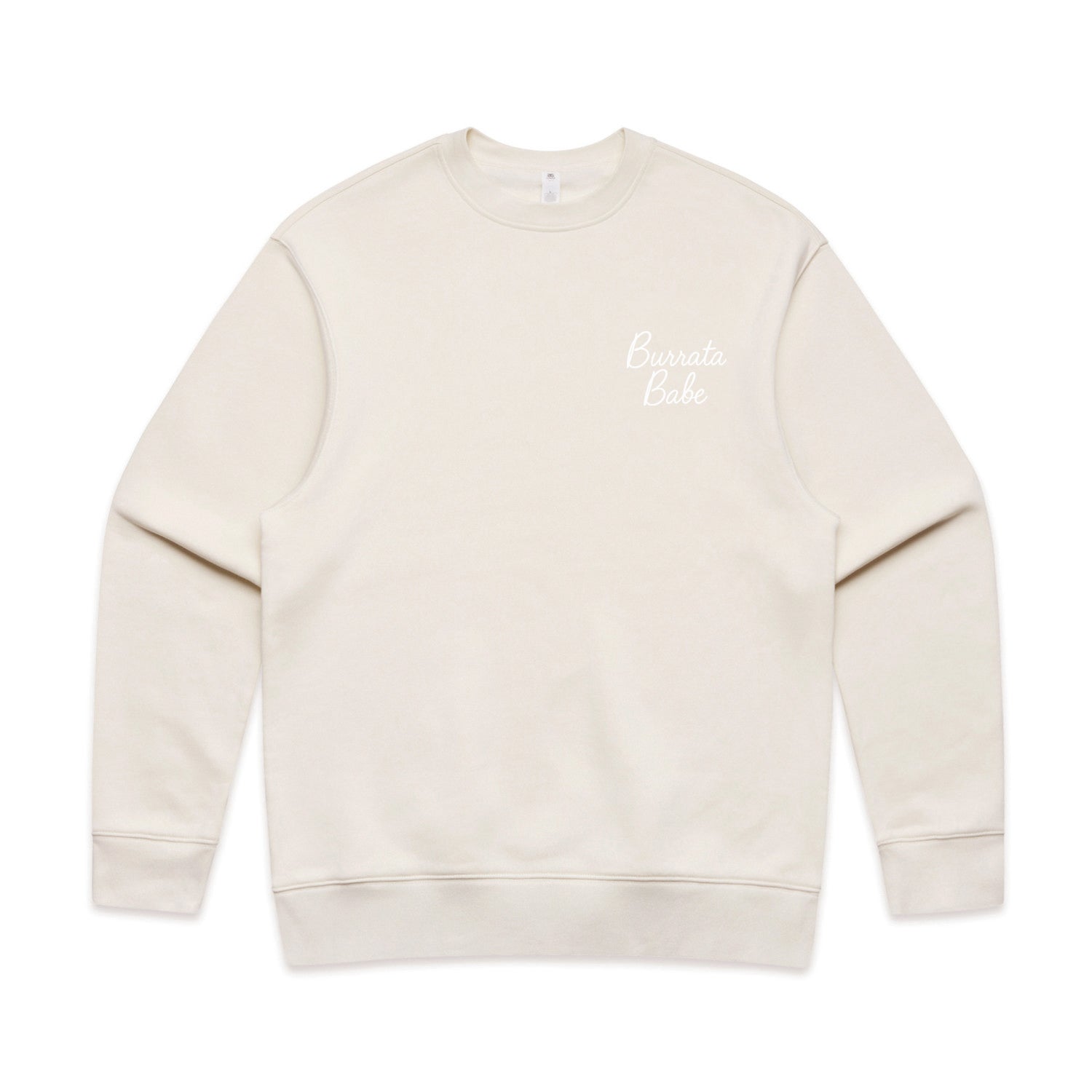 Burrata Babe Essential Crewneck (ivory)