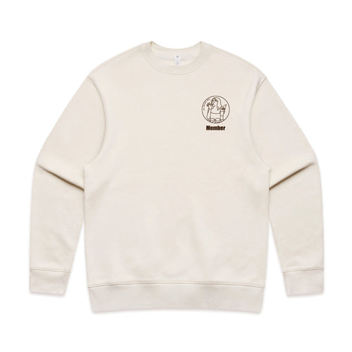 Burrata Babe Brigade Crewneck (ivory)