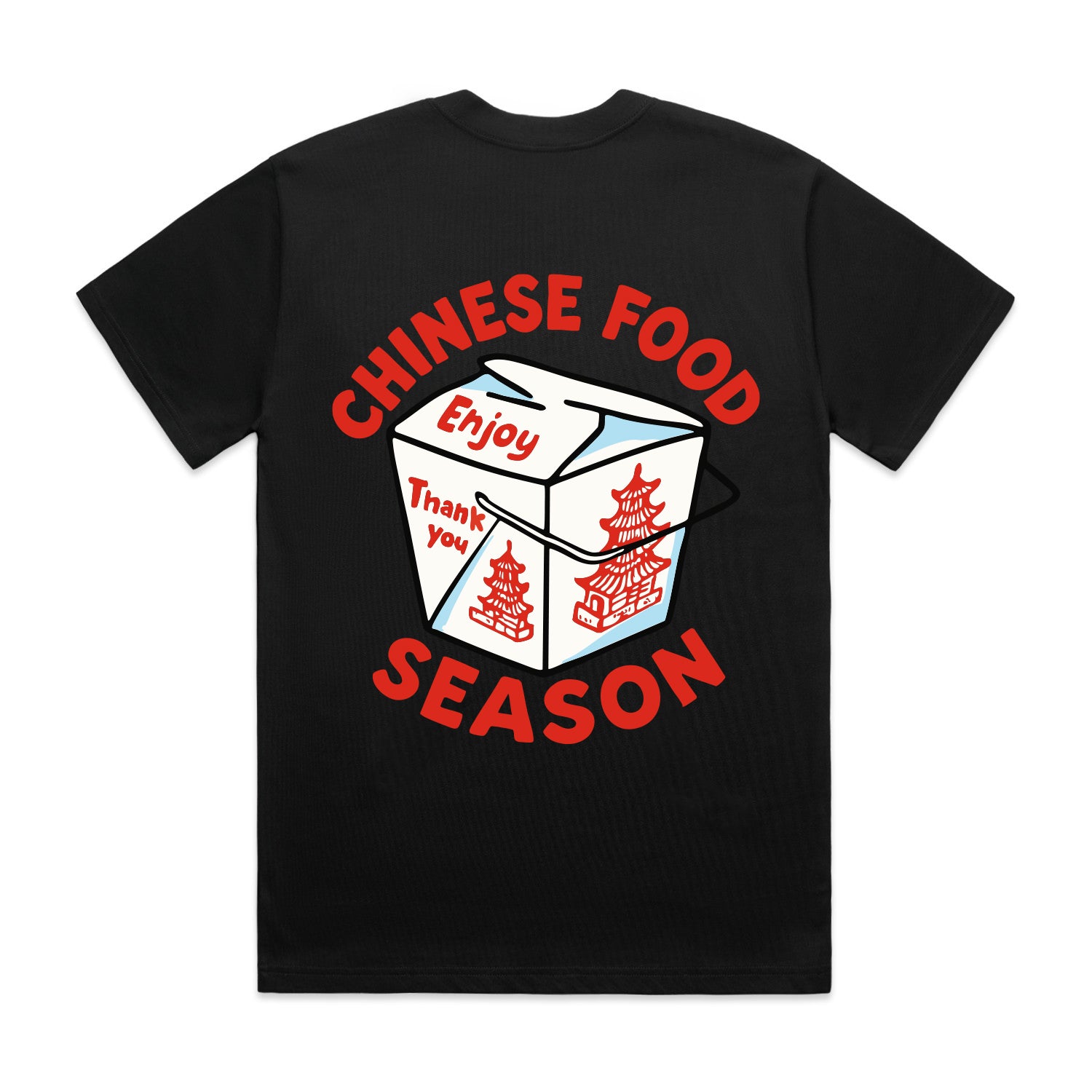 Chinese Food Season Kids T-shirt (black)