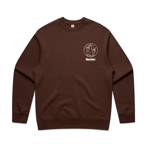Burrata Babe Brigade Crewneck (brown)