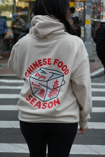 Chinese Food Season Hoodie (ivory)