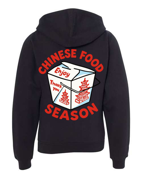 Chinese Food Season Kids Hoodie (black)